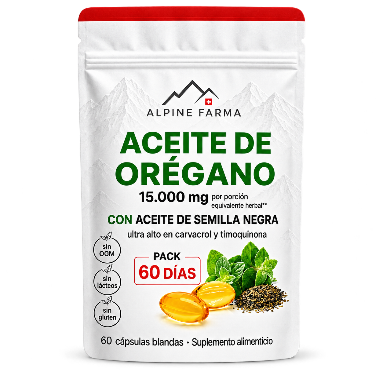 Pack 60 días | Aceite de Orégano  - Solución Digestiva.